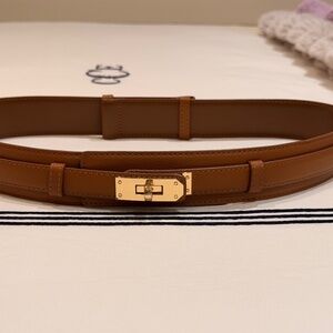 H Brand Kelly Style Buckle Tan Belt (Min: 25’/ Max 35’)